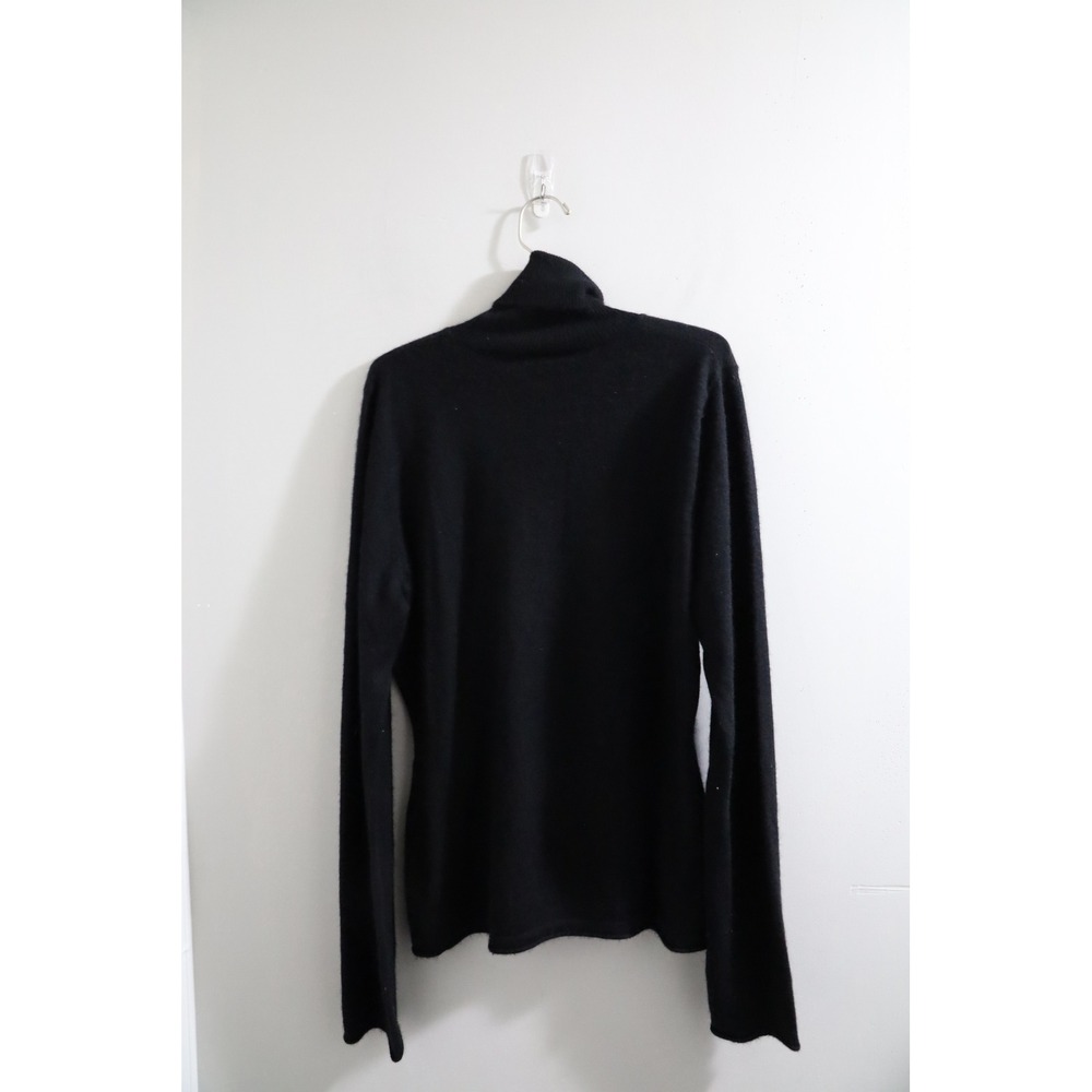 Three Dots Cashmere Black Turtleneck Sweater - Picture 3 of 5